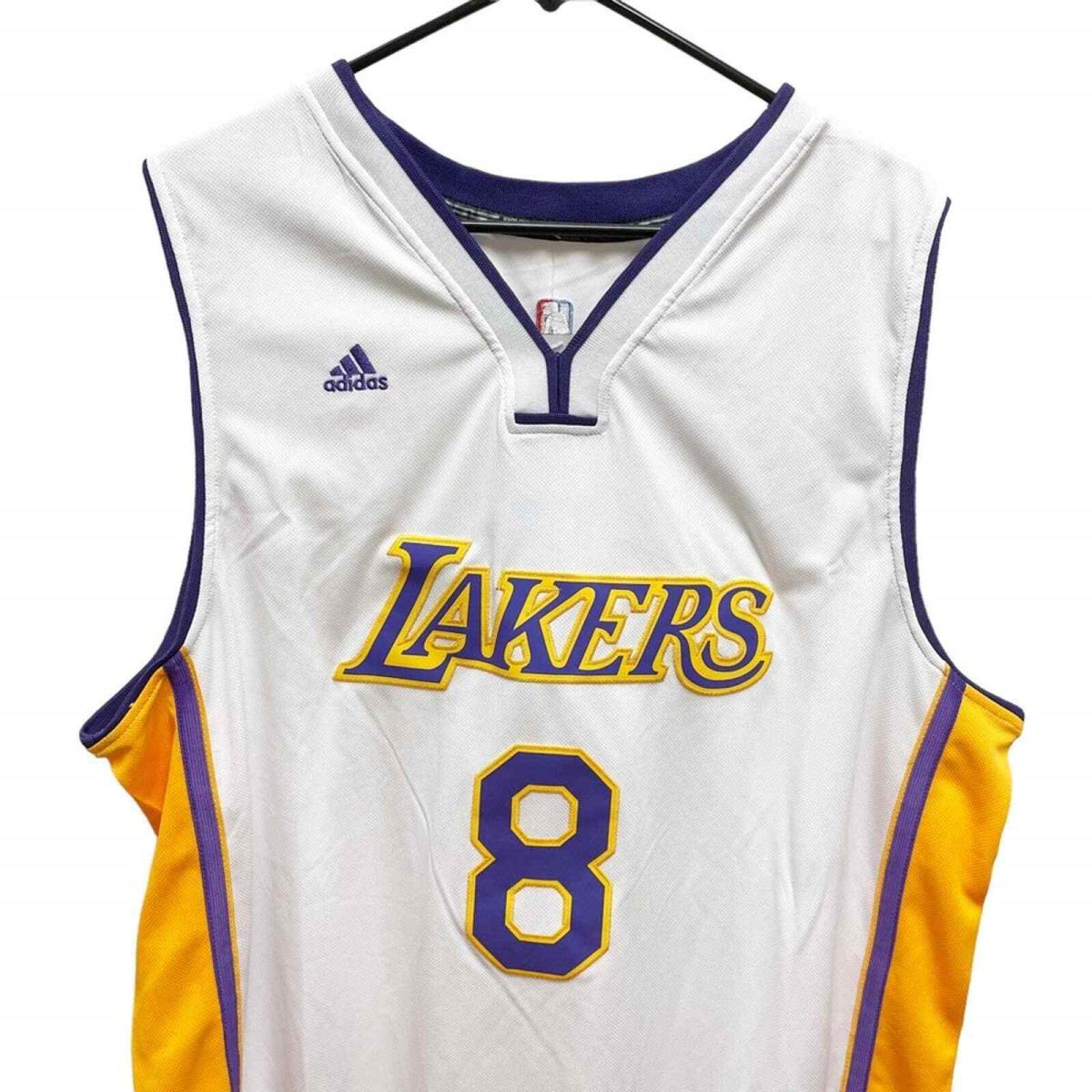 Adidas Vintage Swingman Nba LA Lakers White Kobe Bryant 8 Basketball Jersey 3XL