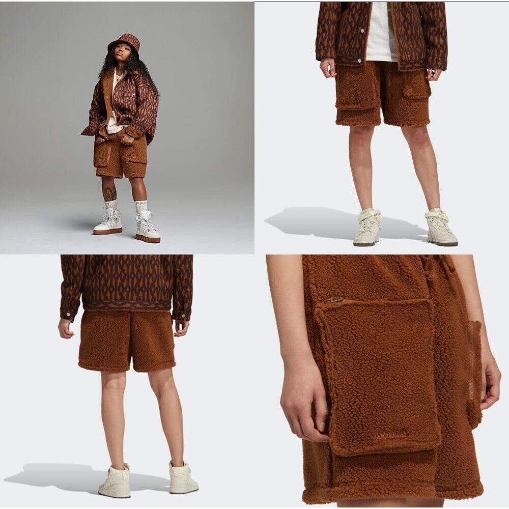 Adidas x Ivy Park Cargo Shorts Wild Brown Color Size Small All Gender HB7125