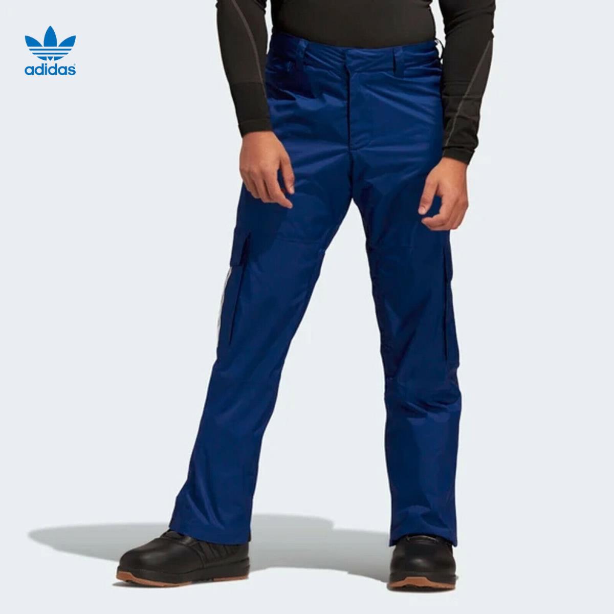Adidas 10K Cargo Snowboarding Pants Mystery Ink / White FJ7496 Men`s Size XL