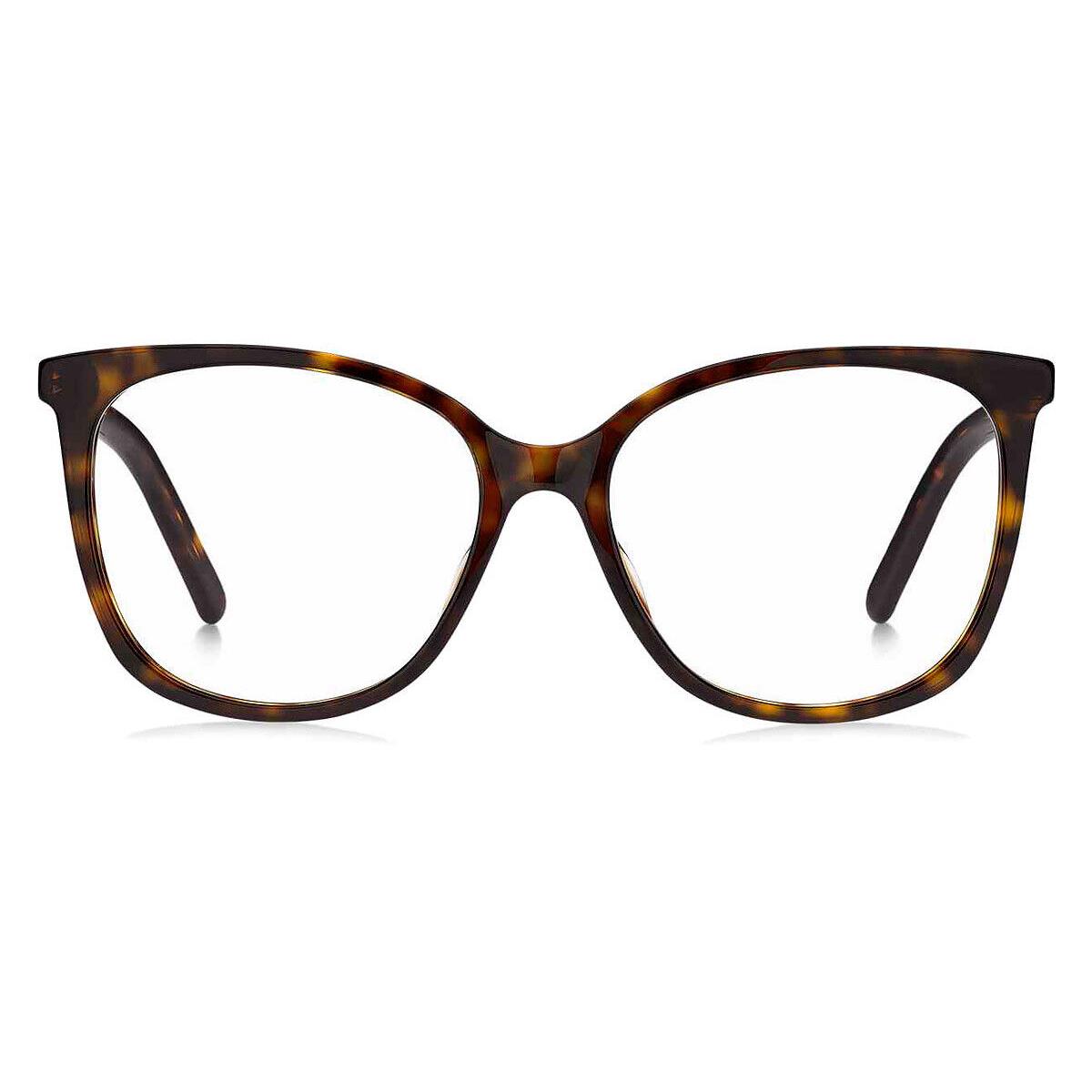 Marc Jacobs Marc 662 Eyeglasses Women Havana Oval 53mm - Frame: Havana, Lens: Demo