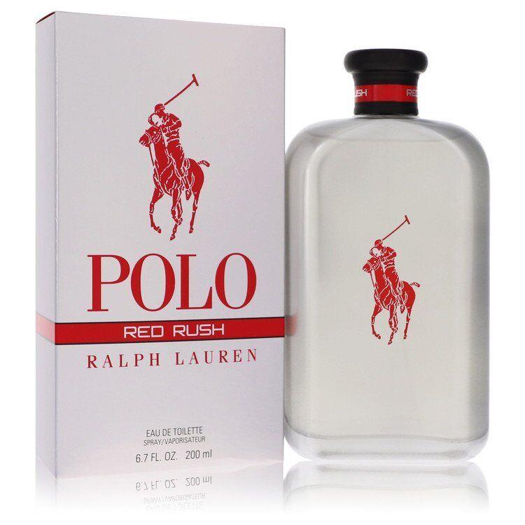 Polo Red Rush by Ralph Lauren Eau De Toilette Spray 6.7oz/200ml For Men