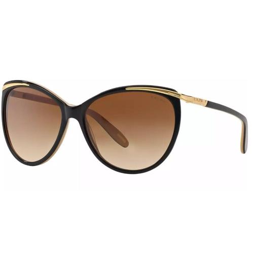 Ralph by Ralph Lauren Sunglasses Women Gold Brown Havana RA5150 W/case