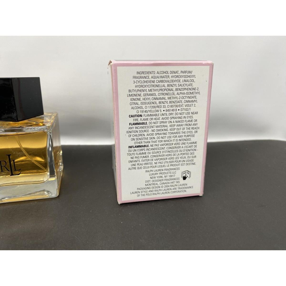 Ralph Lauren Style Eau DE Parfum 2.5 OZ Discontined