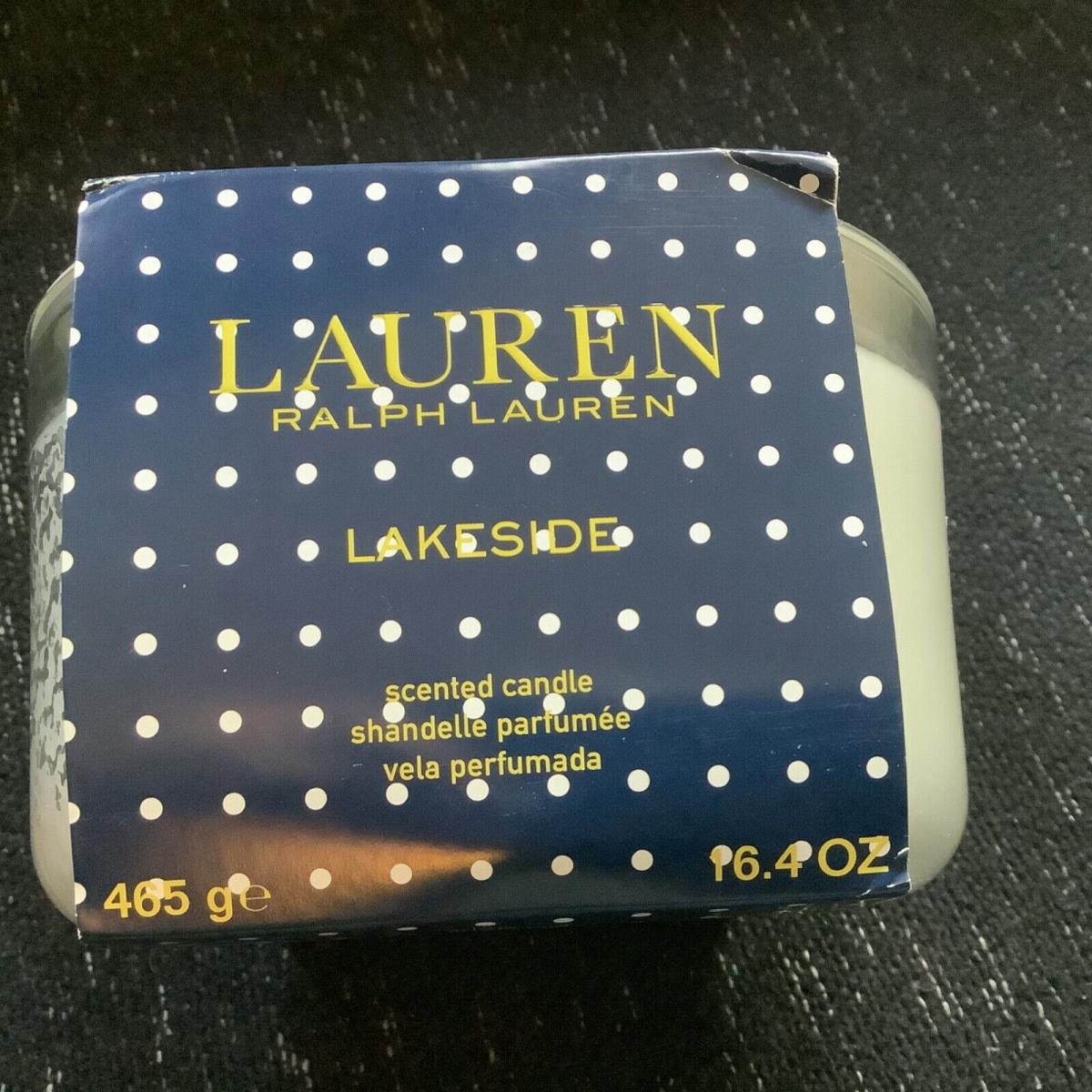 Ralph Lauren Lakeside Candle 3-WICK 16.4 oz Retired Scent Rare +gift Bag