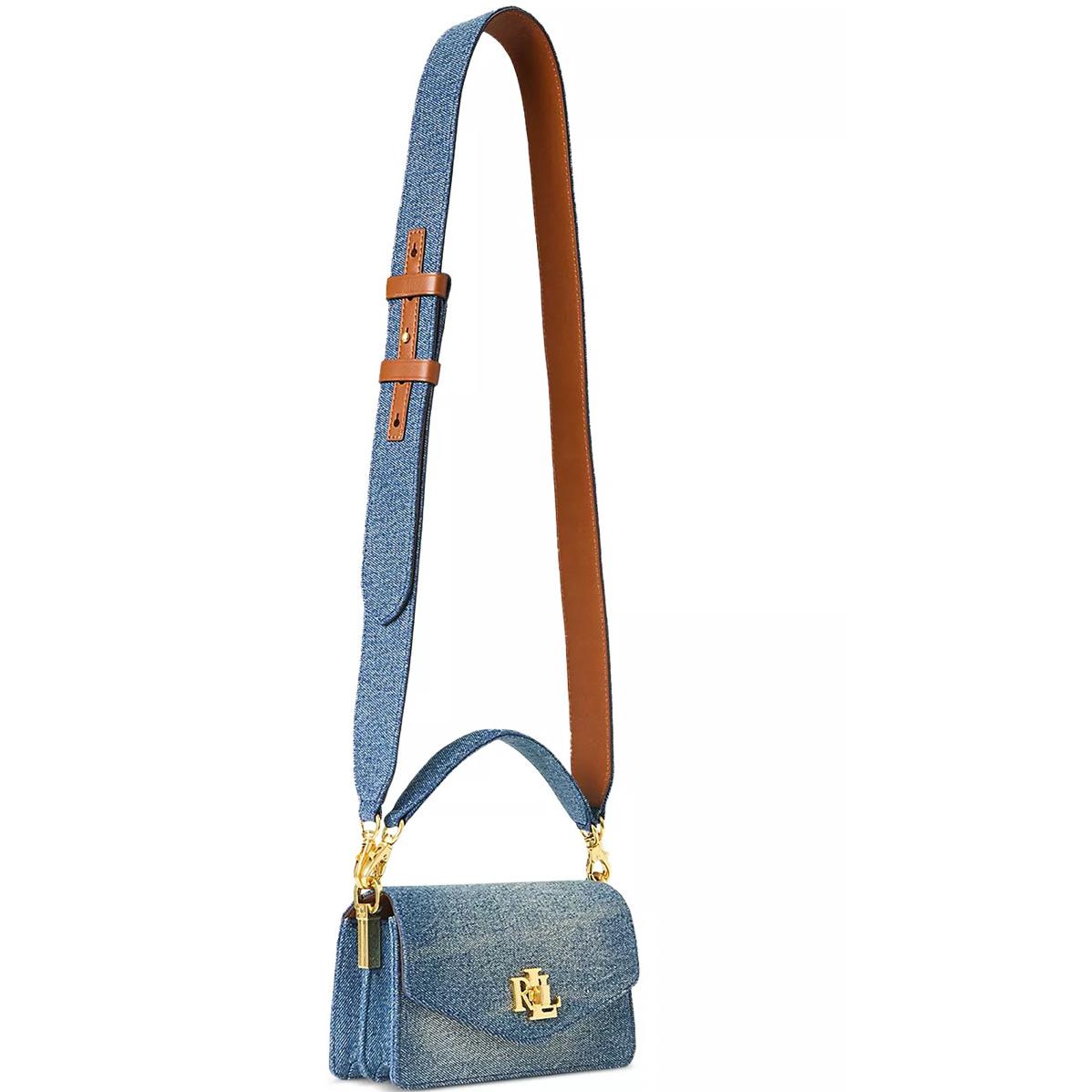 Ralph Lauren Washed Denim Tayler Crossbody Bag SN Indg/tn