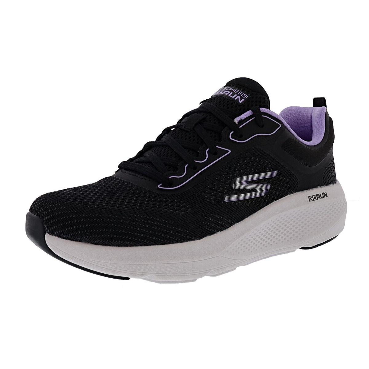 Skechers Women`s GO Run Elevate-corral 128347/BKLV Running Shoes - BLACK / LAVENDER