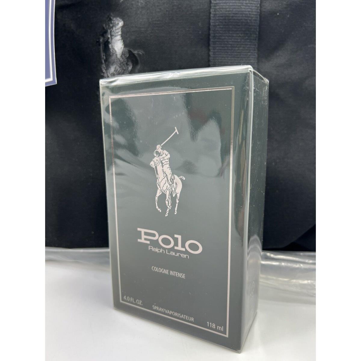 Polo by Ralph Lauren 4 oz Cologne Intense Spray For Men + Polo Duffle Bag