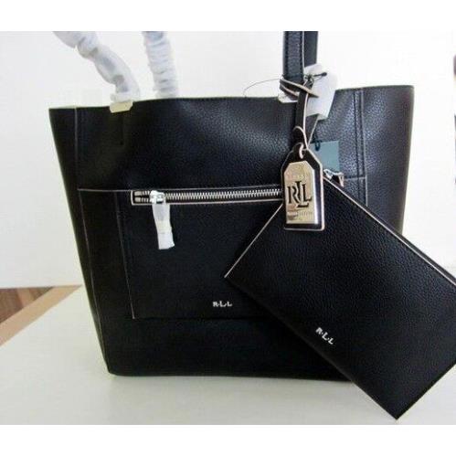 W/tags Ralph Lauren Paley Lauryn Medium Shopper Tote Black Value