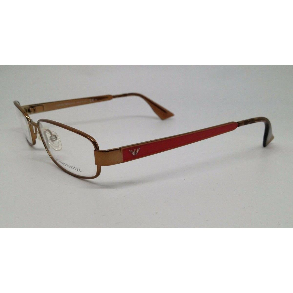 Emporio Armani EA 9772 Brown Brass O9L Metal Eyeglasses Frame 50-18-135