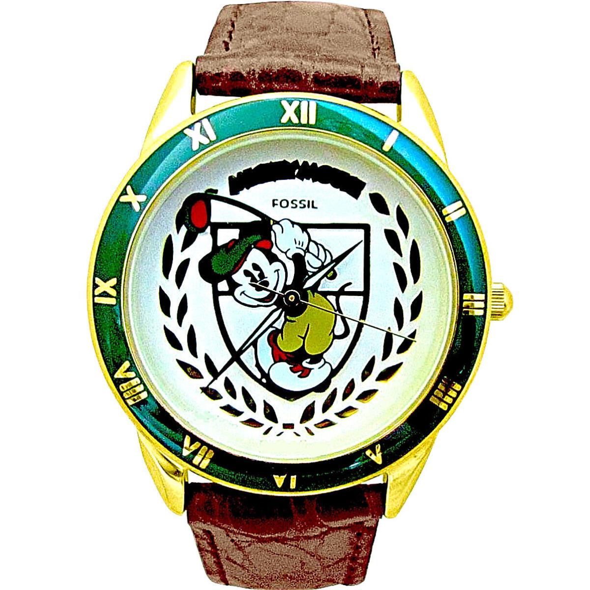 Mickey Disney Fossil In Golf Swing/attire Unworn Watch Ltd Xxx of 10K Just