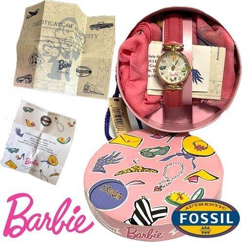 Mint 1994 Fossil Barbie 35th Anniv Collectors Watch w/ Scarf LI-1025 Numbered ED