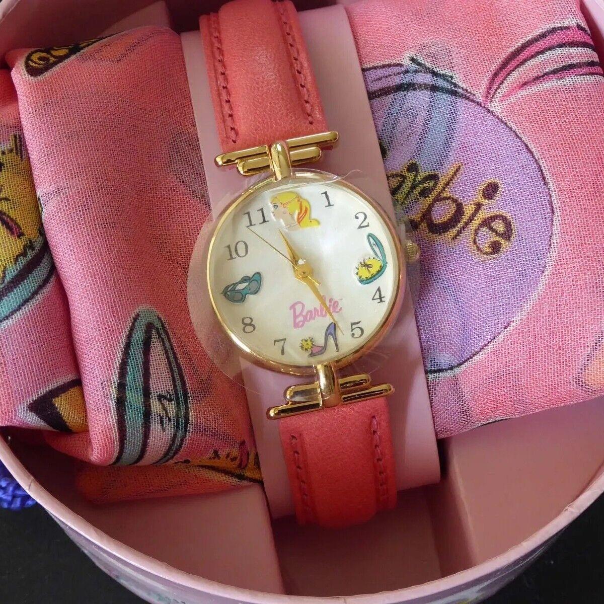 Mint 1994 Fossil Barbie 35th Anniv Collectors Watch w/ Scarf LI-1025 Numbered ED