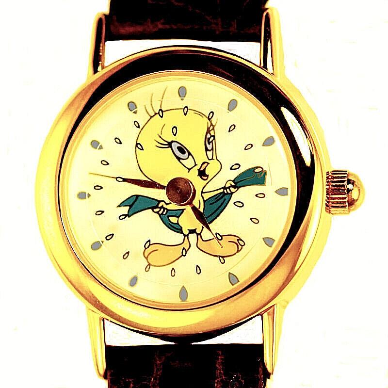 Tweety Bird Showering On Animated Dial Fossil Warner Bros Watch Collection