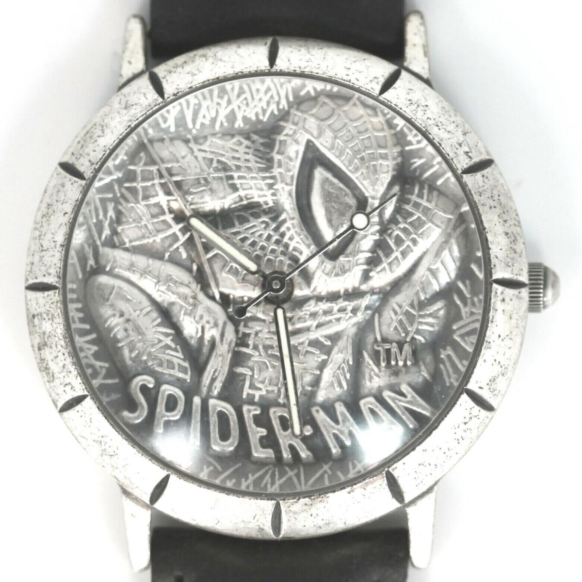 Spider-man 3-D Look Fossil Ltd Rare Antiqued Unworn Man`s Leather Band