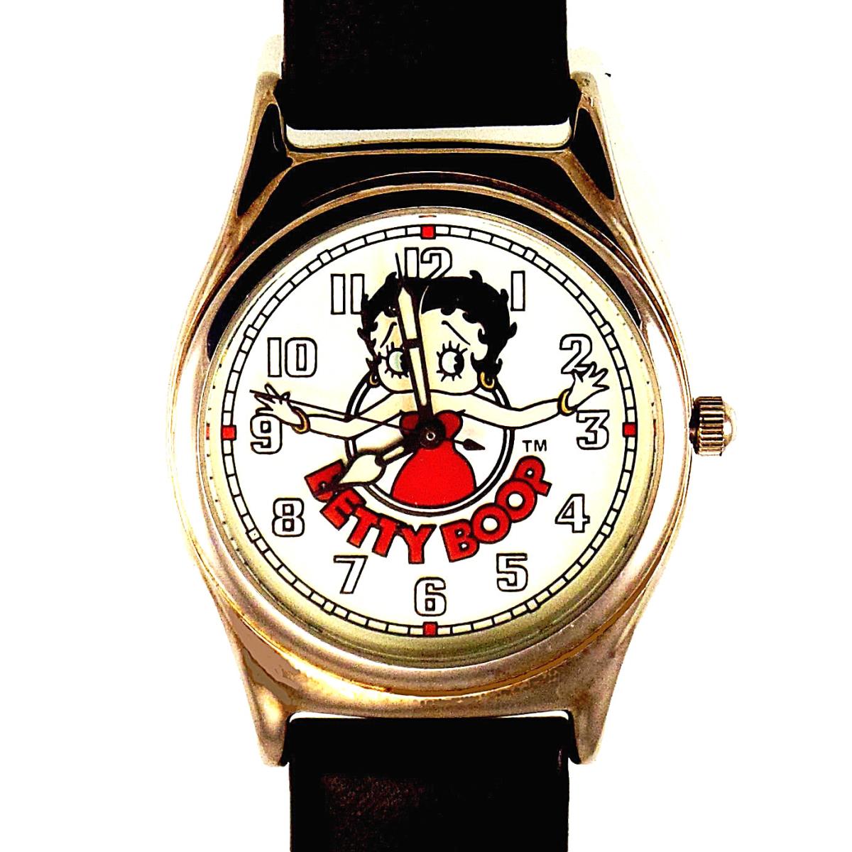 Betty Boop Fossil LI-1351 Unworn Easy Read Lady Watch Htf XXX/10 000 Only