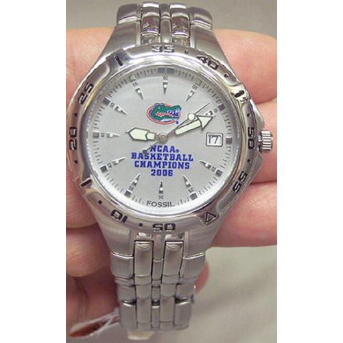 Florida Gators Fossil Watch Basketball 2006 National Champions Wristwatch