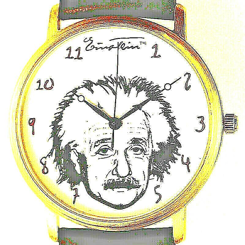 Albert Einstein E = MC2 Fossil Unworn Ltd Unisex Watch WR Battery Quartz