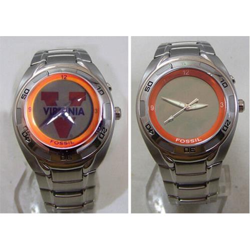 Virginia Cavaliers Fossil Watch Kaleido Flashing Logo Mens Ncaa College Watch