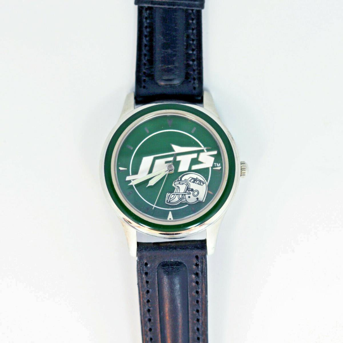 NY Jets Nfl 1994 Official Fossil Collectible Watch Silver Tone XX/10000