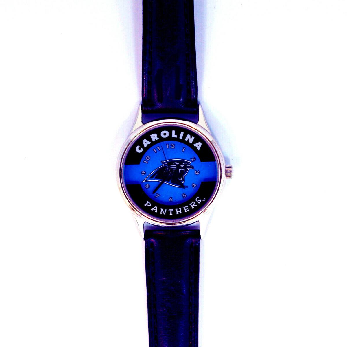 Carolina Panthers Nfl Lady Fossil/relic Unworn Vintage Watch Black Band