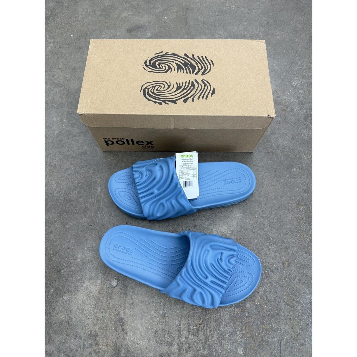 DS Salehe Bembury x Crocs Pollex Slide Tashmoo Blue Size Mens 12