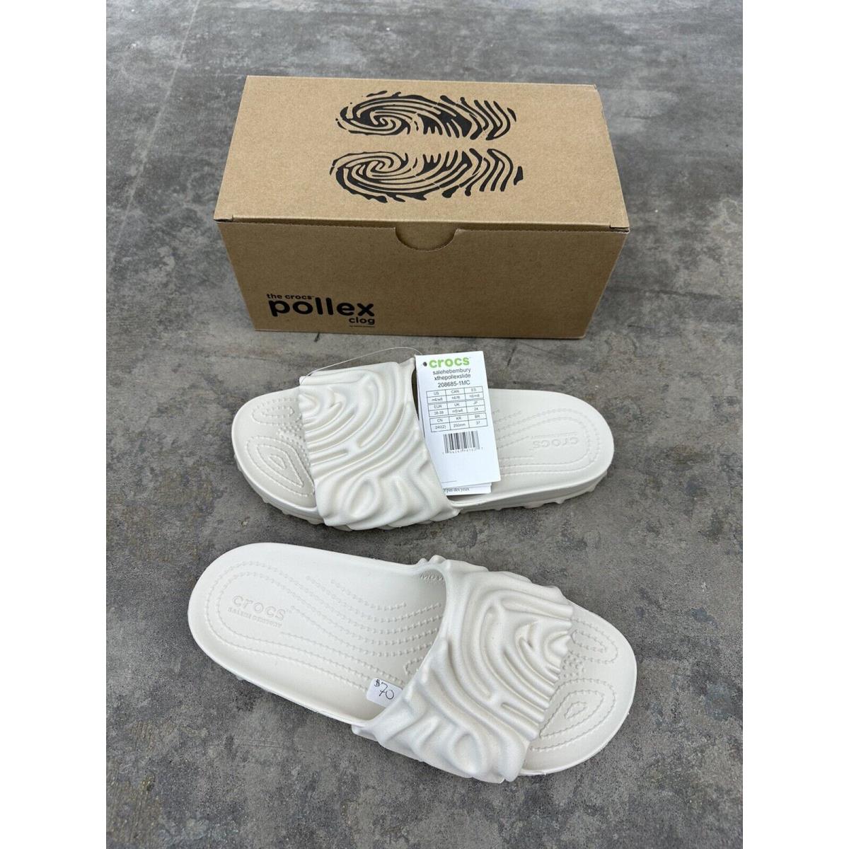 DS Salehe Bembury x Crocs Pollex Slide Parsnip White Size M5/W7