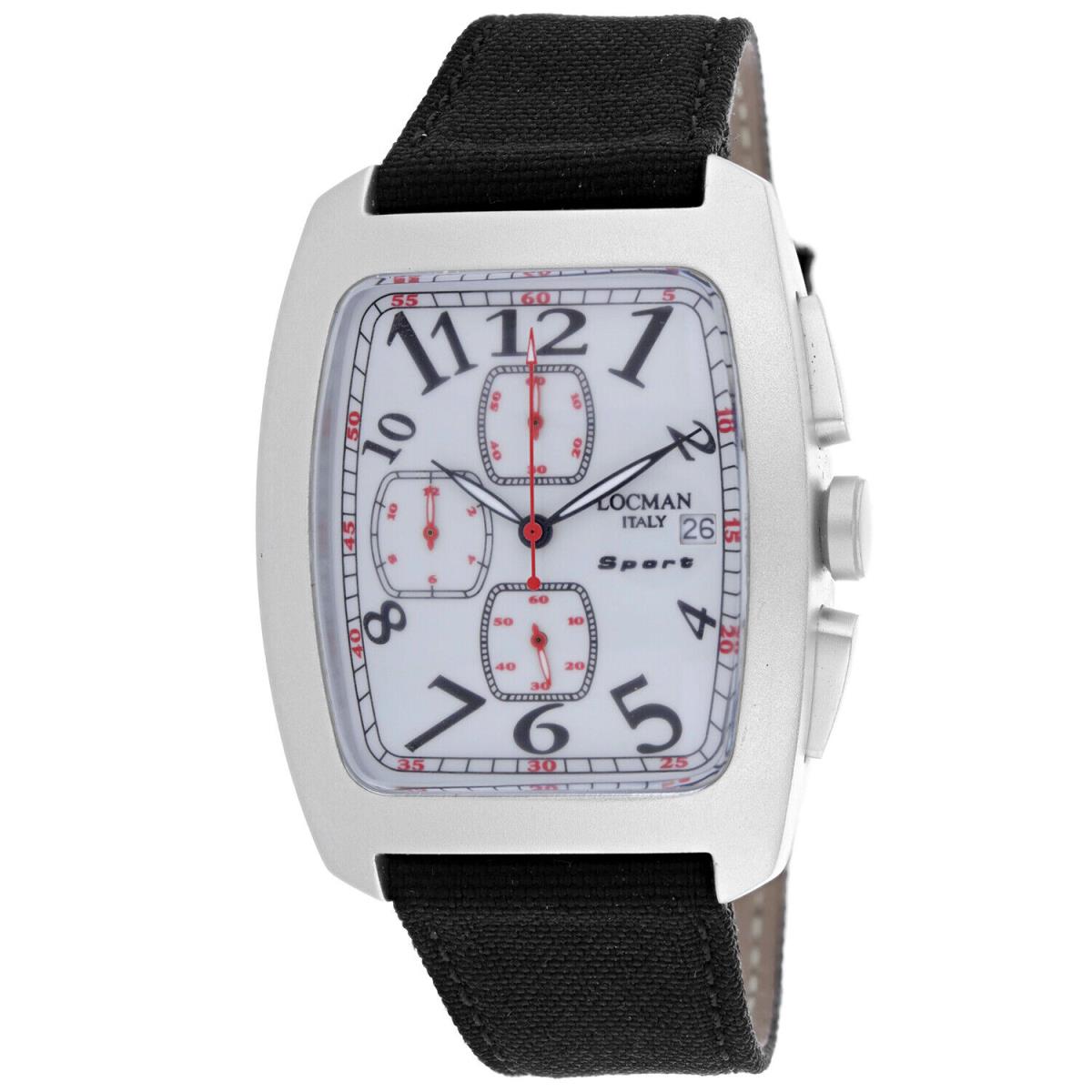Locman Men`s Classic White Dial Watch - 487AG