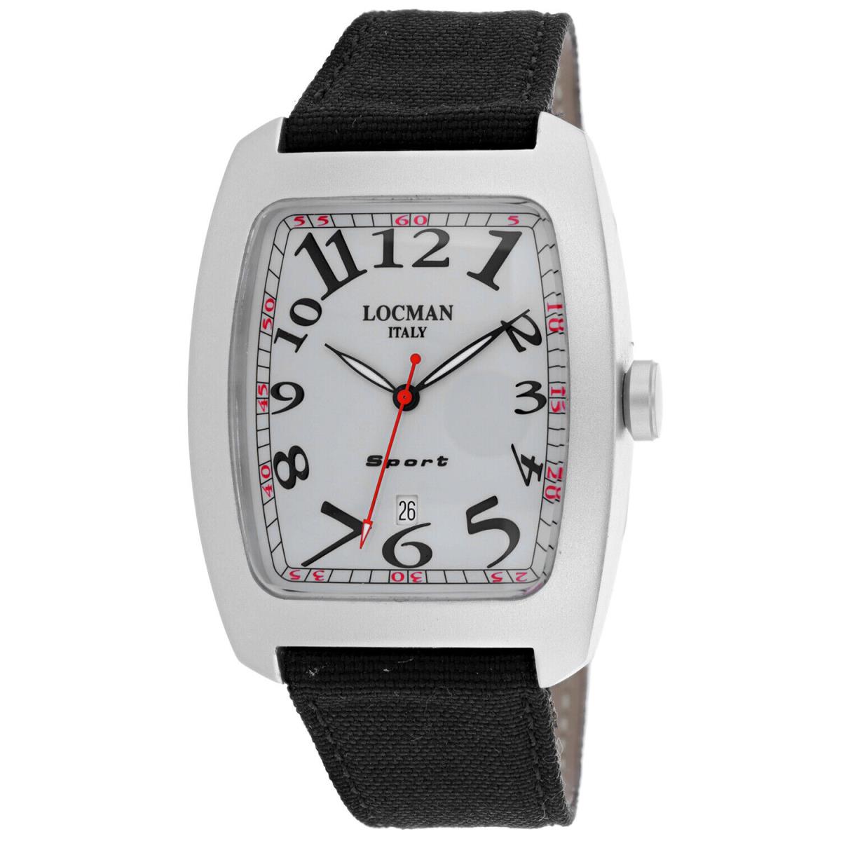 Locman Men`s Classic White Dial Watch - 486AG