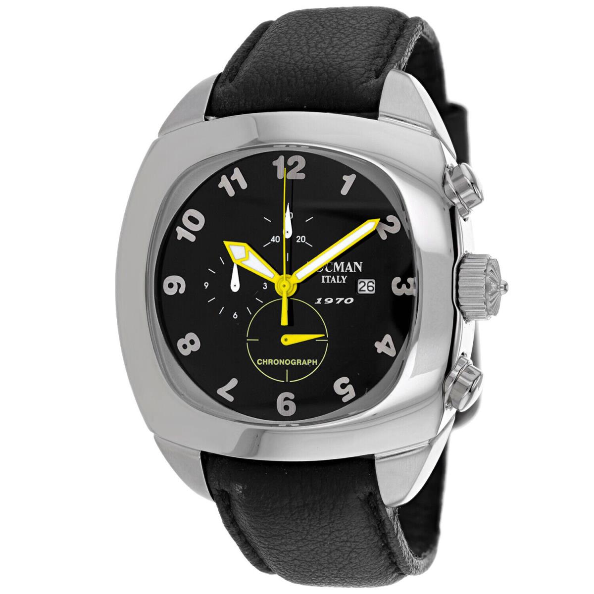 Locman Men`s Classic Black Dial Watch - 197000BK