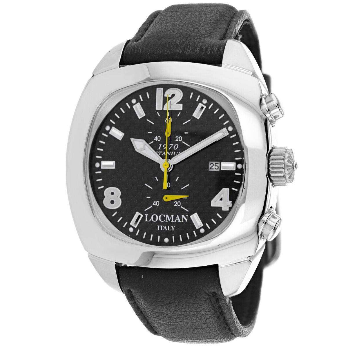 Locman Men`s Classic Black Dial Watch - 197400CBSYL