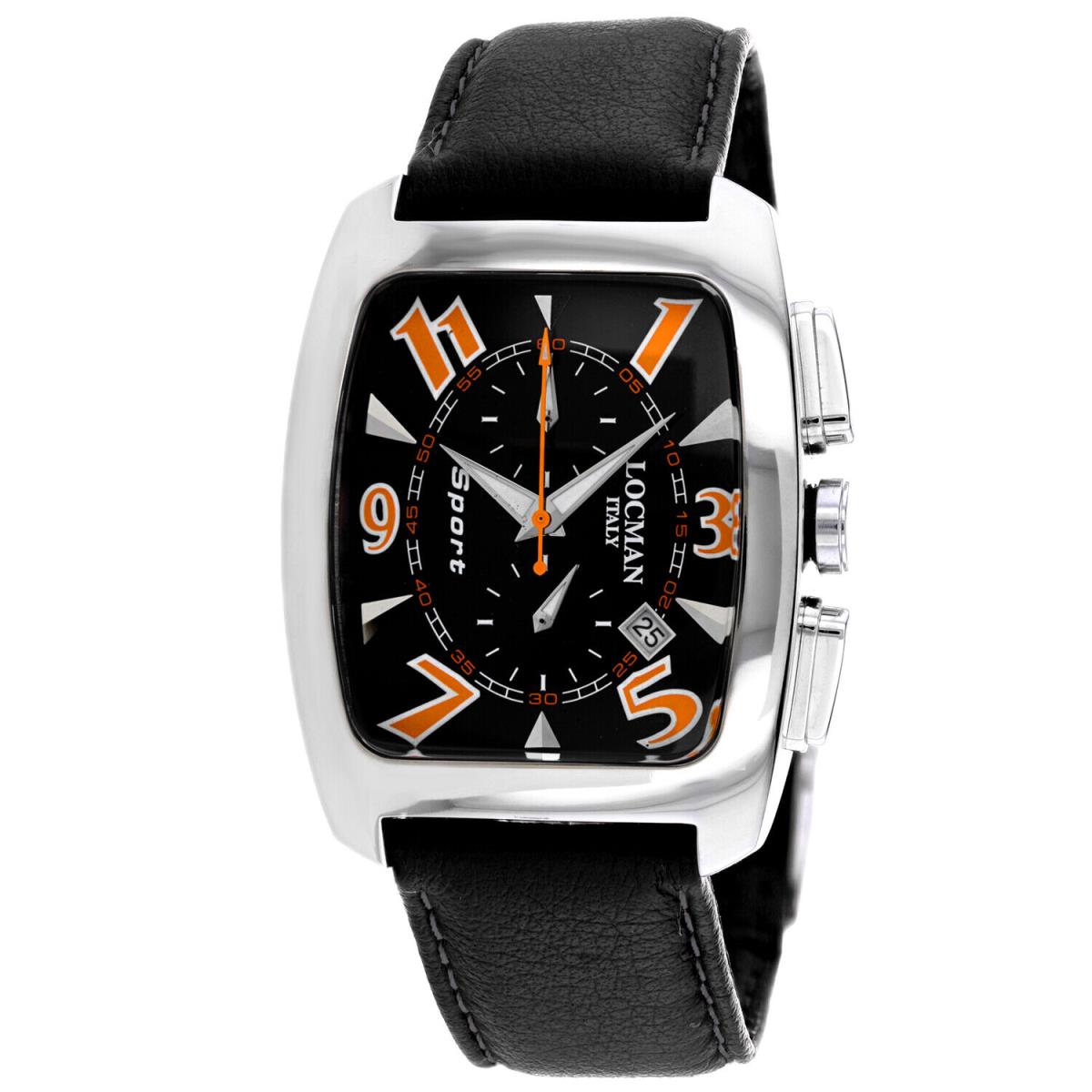 Locman Men`s Classic Black Dial Watch - 484BKNOR