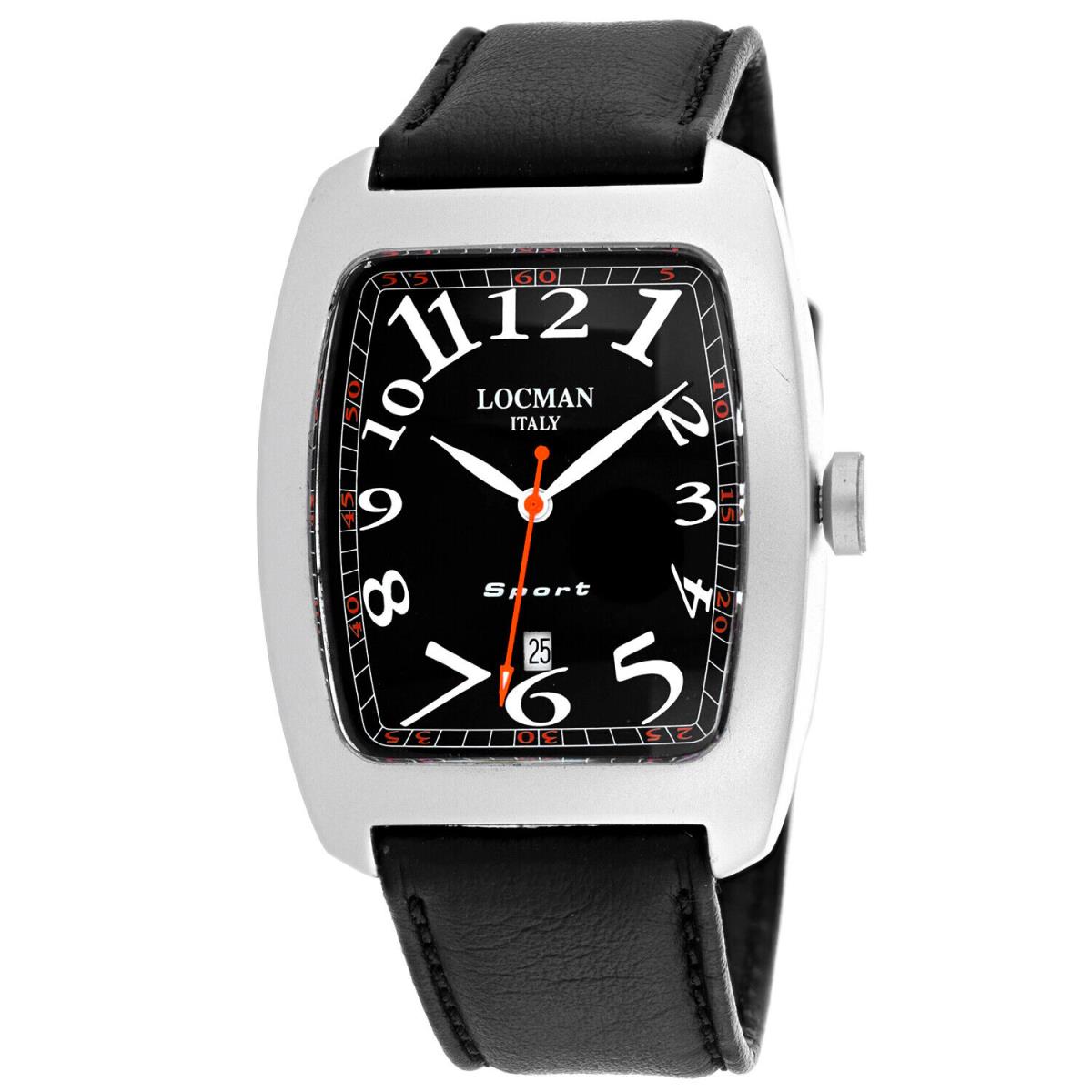 Locman Men`s Classic Black Dial Watch - 486BK