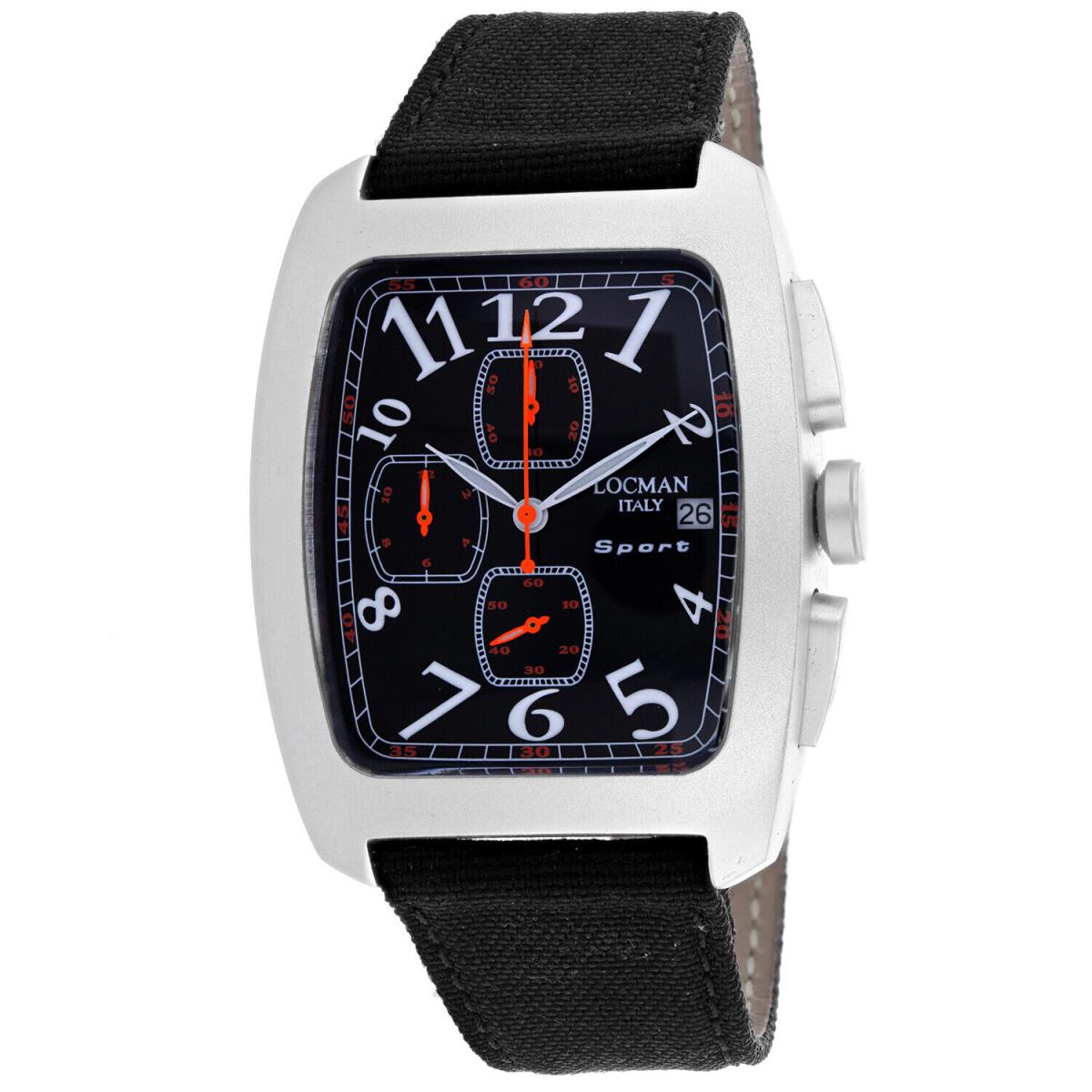 Locman Men`s Classic Black Dial Watch - 487BK