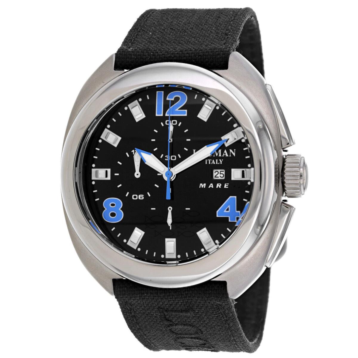 Locman Men`s Classic Black Dial Watch - 13000BK