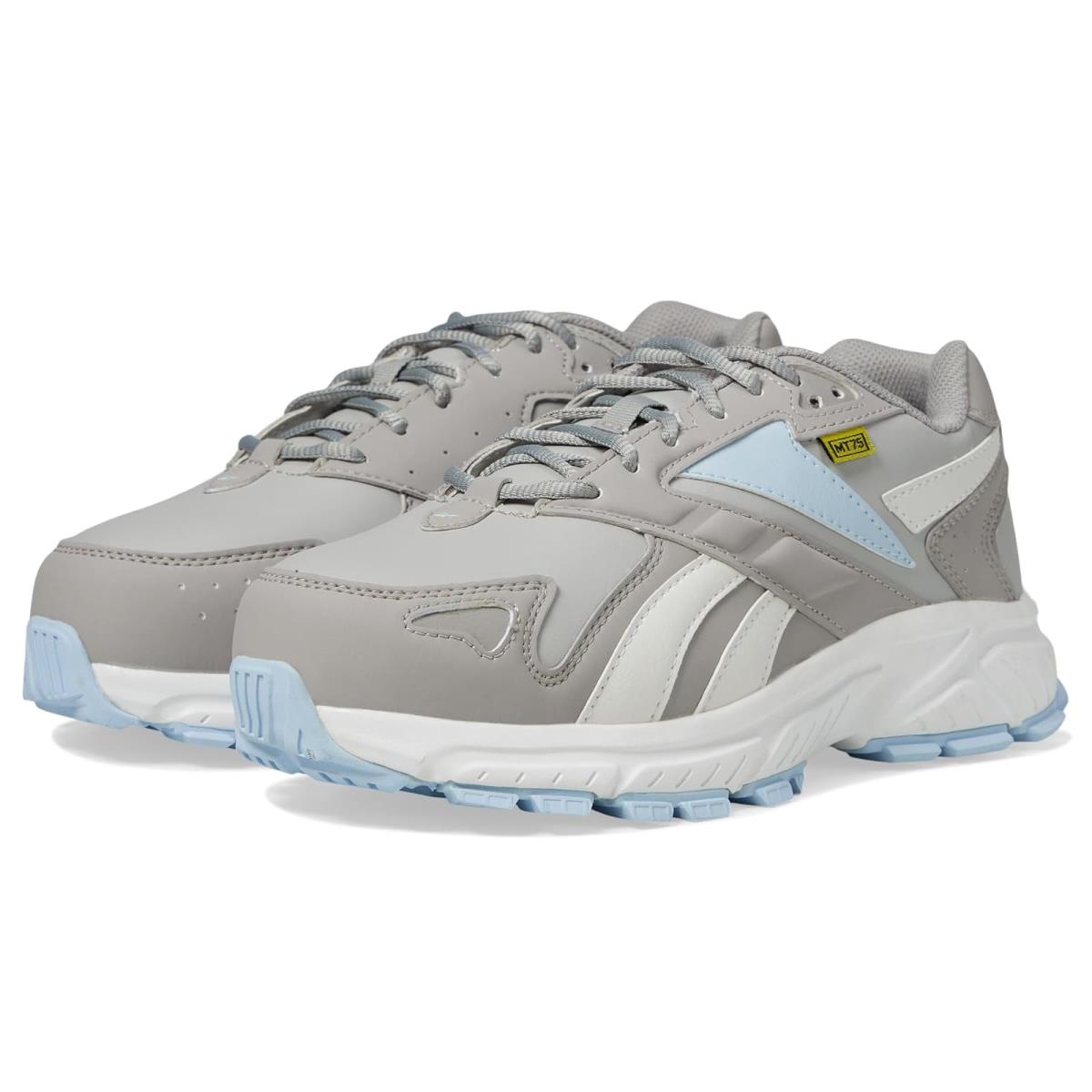 Woman`s Sneakers Athletic Shoes Reebok Work Hyperium Work EH Comp Toe - Grey/Powder Blue