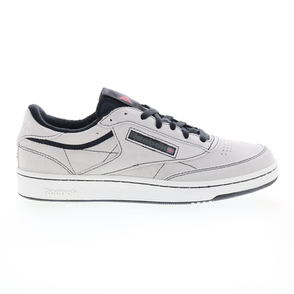 Reebok Club C 85 Vintage Mens Gray Suede Lace Up Lifestyle Sneakers Shoes