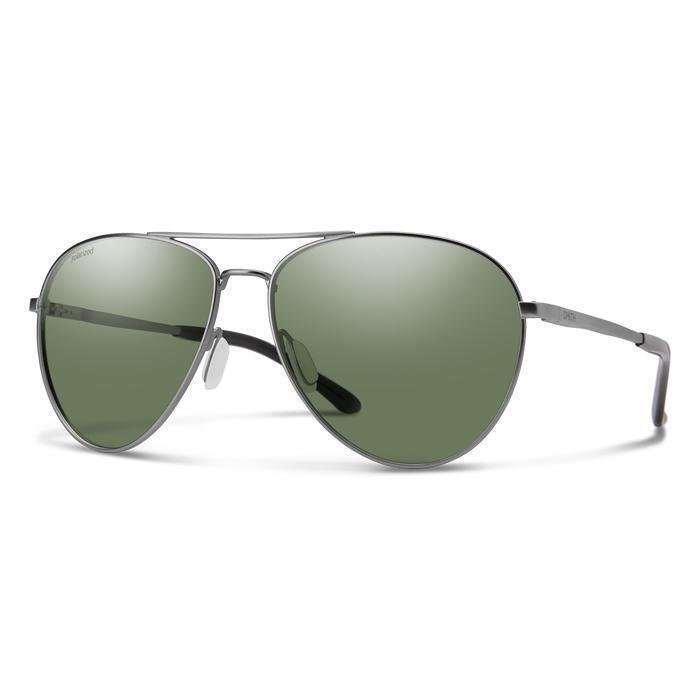 Smith Layback Polarized Gray Green / Matte Gunmetal Sunglasses