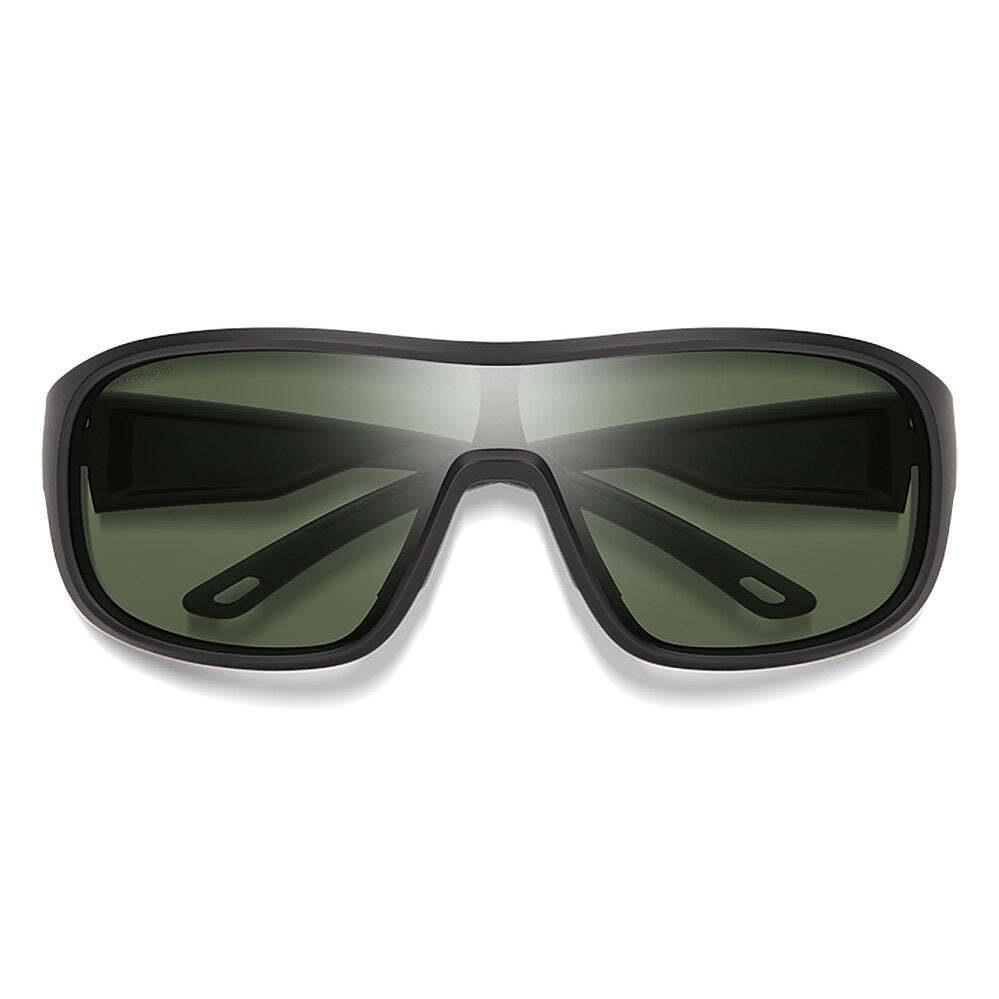 Smith Spinner Matte Black - Chromapop Polarized Gray Green Sunglasses - Frame: Matte Black, Lens: Gray Green