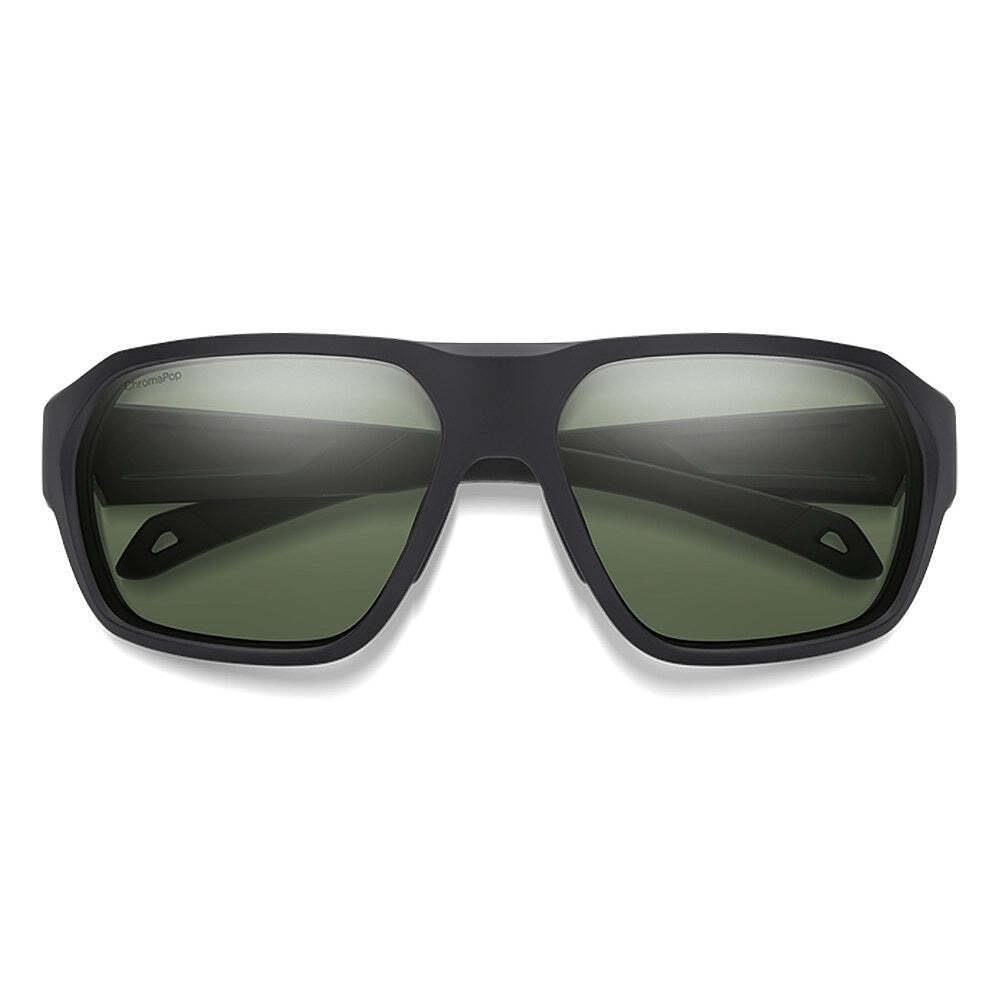 Smith Deckboss Matte Black - Chromapop Polarized Gray Green Sunglasses - Frame: Matte Black, Lens: Gray Green