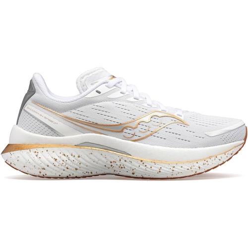 Saucony Women`s Endorphin Speed 2 Running Shoe White/gum 5 - White/Gum