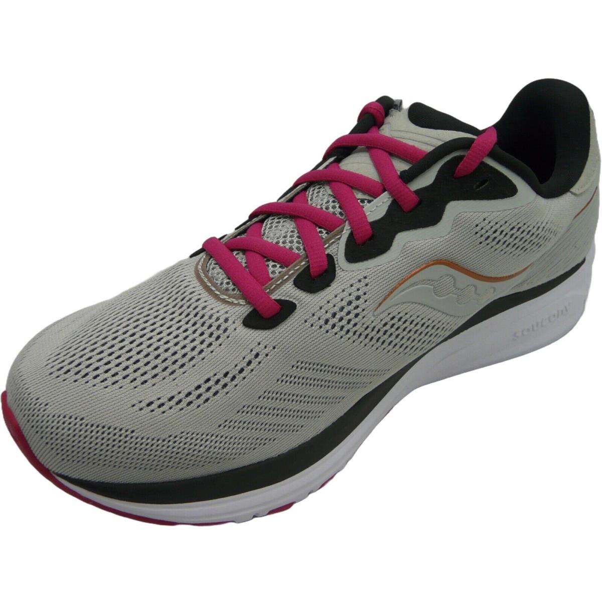 Saucony Ride 14 Women`s Running Shoes Fog/cherry US 11 Wide