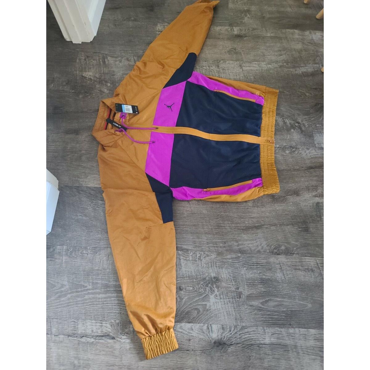 Jordan Nike Air mj Rivals Full Zip Sz M Windbreaker Anorak Jacket Loose