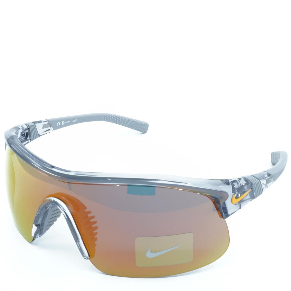 DX6520-066 Mens Nike Show X1 Sunglasses - Frame: Wolf Grey w/ Orange Flash