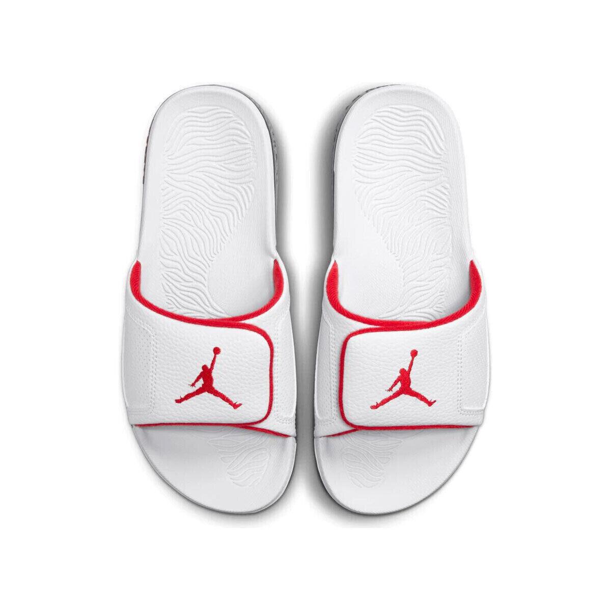 Nike Air Jordan Hydro Iii 3 Retro White Red Slides 854556 103 - Size 13 Mens