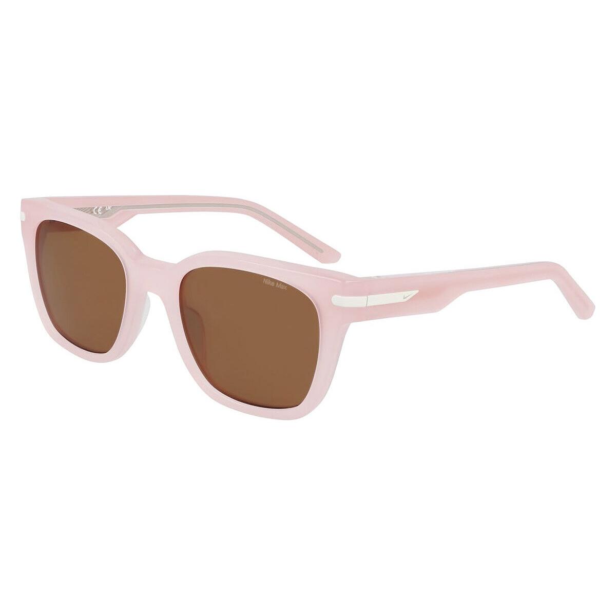 Nike Crescent II EV24018 Sunglasses Women Milky Blush 52mm - Frame: Milky Blush, Lens: Brown