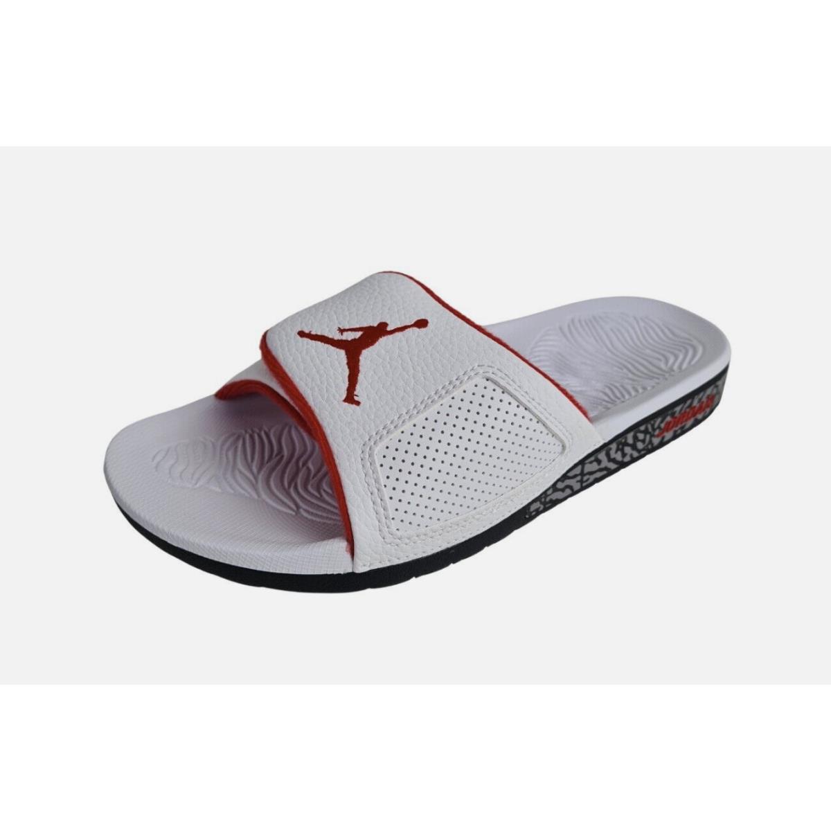 Nike Jordan Hydro 3 Retro Slides White University Red Sandals 854556 103 SZ 10