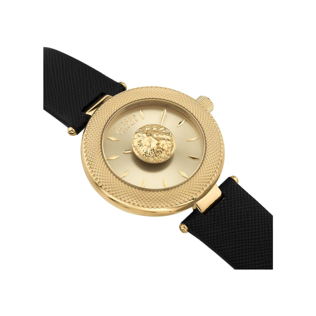 Versus Versace Womens Brick Lane Lion Gold 40mm Strap Fashion Watch
