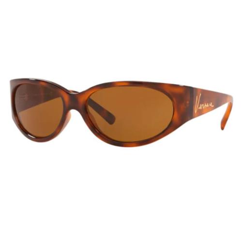 Versace VE4386 511973 Havana Round 62 mm Women`s Sunglasses