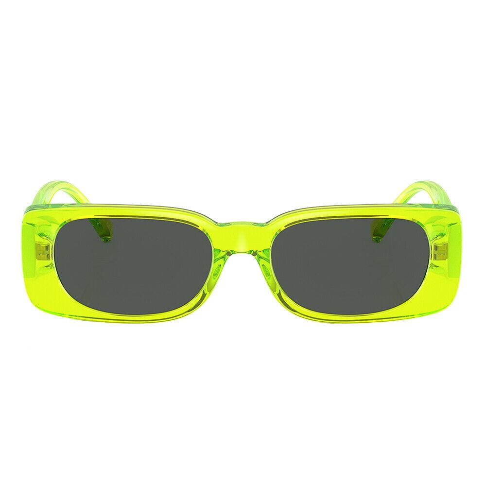 Versace Kids VK 4003U 547987 Transparent Fluo Yellow Plastic Sunglasses Grey