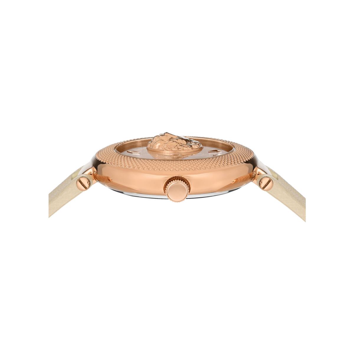 Versus Versace Womens Brick Lane Rose Gold 36mm Strap Fashion Watch